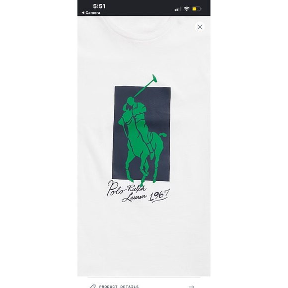 Polo Ralph Lauren Other - Polo Ralph Lauren Men's 4XLT/4TGL White Graphic Logo Jersey Short Sleeve T-Shirt